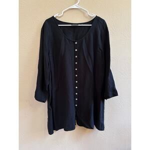 Avenue Linen Blend Top Size 30/32
